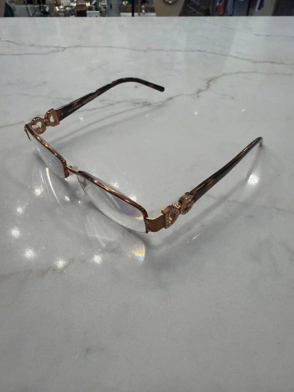 Dolce & Gabbana Brown Multi Prescription Eyeglasses Frame